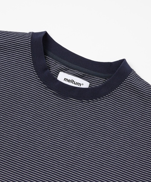 meltum(メルタム)の「BORDER S/S T-SHIRT(Tシャツ/カットソー・メンズ・ブラック/グレー/ネイビー・MEDIUM/LARGE/X-LARGE)」の7枚目の写真