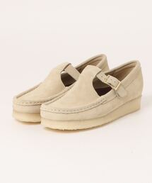 CLARKS クラークス W'S Wallabee T Bar. ワラビーT バー 26175665 Maple Suede
