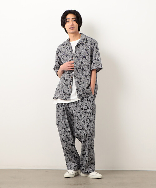 Purple&Yellow（パープルアンドイエロー）の「コットンアフリカン柄プリントシャツ（シャツ/ブラウス・メンズ・ブラック・MEDIUM/SMALL/LARGE）」の15枚目の写真