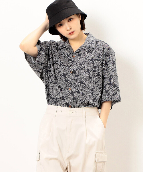 Purple&Yellow（パープルアンドイエロー）の「コットンアフリカン柄プリントシャツ（シャツ/ブラウス・メンズ・ブラック・MEDIUM/SMALL/LARGE）」の10枚目の写真