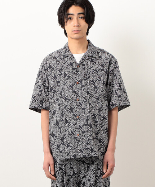 Purple&Yellow（パープルアンドイエロー）の「コットンアフリカン柄プリントシャツ（シャツ/ブラウス・メンズ・ブラック・MEDIUM/SMALL/LARGE）」の11枚目の写真