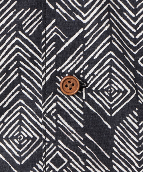 Purple&Yellow（パープルアンドイエロー）の「コットンアフリカン柄プリントシャツ（シャツ/ブラウス・メンズ・ブラック・MEDIUM/SMALL/LARGE）」の13枚目の写真