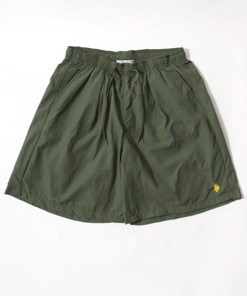 U.S. POLO ASSN.(ユーエスポロアッスン)の「U.S. POLO ASSN./ユーエスポロアッスン 水陸両用 オーバーサイズ ナイロン ロゴ ワンポイント刺繍 無地 ショートパンツ/ハーフパンツ/ショーツ/イージーパンツ/レディース メンズ(その他パンツ・メンズ・ベージュ/ブラック/カーキ/グレー/ネイビー・M/L/LL)」の8枚目の写真
