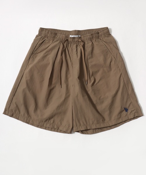 U.S. POLO ASSN.(ユーエスポロアッスン)の「U.S. POLO ASSN./ユーエスポロアッスン 水陸両用 オーバーサイズ ナイロン ロゴ ワンポイント刺繍 無地 ショートパンツ/ハーフパンツ/ショーツ/イージーパンツ/レディース メンズ(その他パンツ・メンズ・ベージュ/ブラック/カーキ/グレー/ネイビー・M/L/LL)」の6枚目の写真