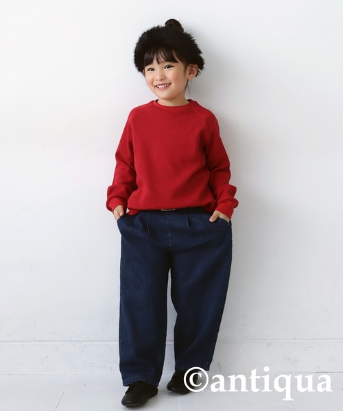 antiqua(アンティカ)の「サーマルトップス(Tシャツ/カットソー・キッズ・ブラック/オフホワイト/グレー/ネイビー/レッド・130/140/150/160)」の20枚目の写真