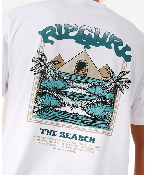 rip curl(リップカール)の「【RIPCURL(リップカール)】M THE SPHINX TEE/リラックスフィットミステリアスプリントコットン100%半袖Tシャツ(Tシャツ/カットソー・メンズ・ホワイト/ブラック系その他・X-LARGE/LARGE/MEDIUM)」の6枚目の写真