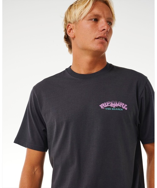rip curl(リップカール)の「【RIPCURL(リップカール)】M THE SPHINX TEE/リラックスフィットミステリアスプリントコットン100%半袖Tシャツ(Tシャツ/カットソー・メンズ・ホワイト/ブラック系その他・X-LARGE/LARGE/MEDIUM)」の4枚目の写真