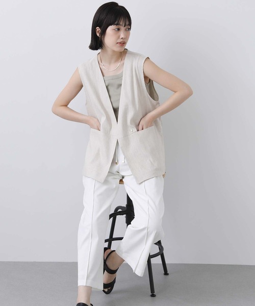 n*o様 今季　グレディ　ブリリアンのベスト Gready Brilliant（グレディブリリアン）の「リネンベスト（ベスト