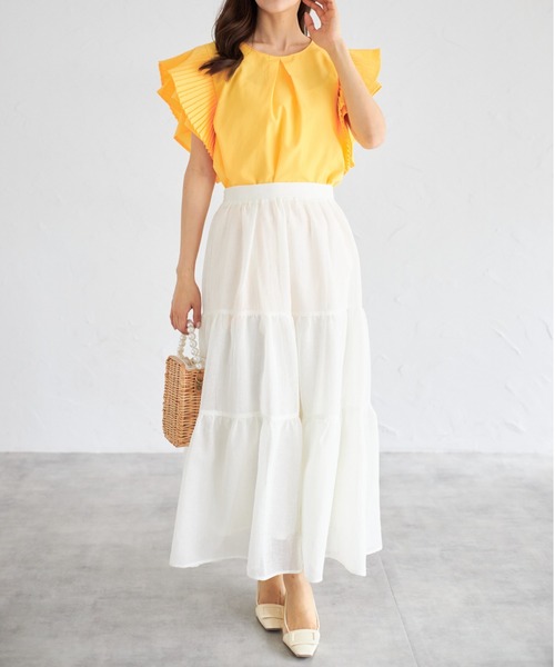 tocco closet(トッコ クローゼット)の「【ZOZO限定】プリーツスリーブブラウス(シャツ/ブラウス・レディース・グレー/オフホワイト/ブルー/イエロー/グリーン/ピンク・M)」の20枚目の写真