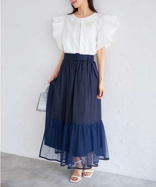 tocco closet(トッコ クローゼット)の「【ZOZO限定】プリーツスリーブブラウス(シャツ/ブラウス・レディース・グレー/オフホワイト/ブルー/イエロー/グリーン/ピンク・M)」の7枚目の写真