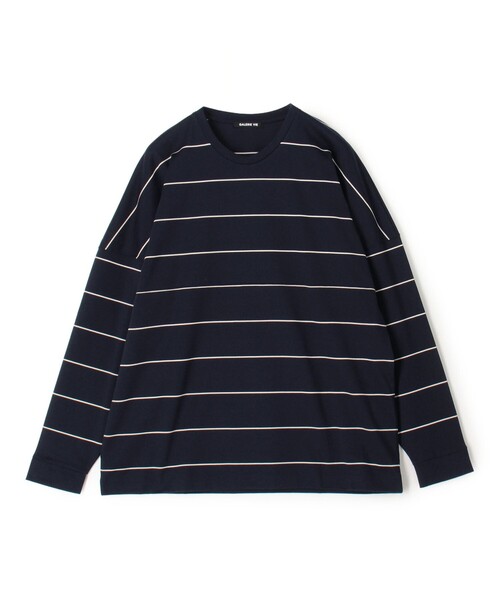 GALERIE VIE(ギャルリー ヴィー)の「ファインコットン ロングスリーブTシャツ(Tシャツ/カットソー・メンズ・ブラック系その他/ネイビー/ホワイト/ブルー系その他/ブラック/ブルー系その他2/ダークブラウン・M/S)」の7枚目の写真