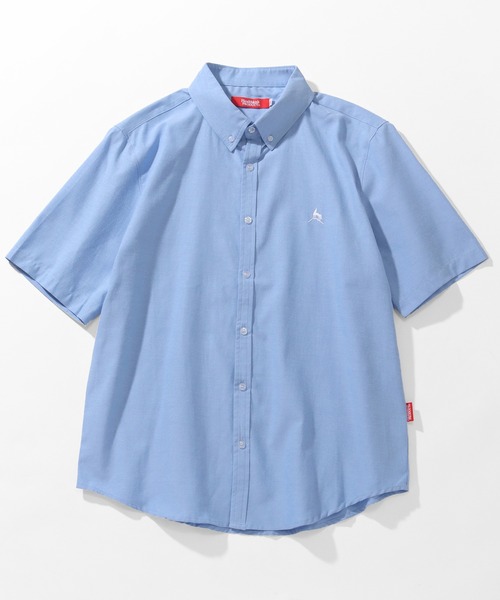 Healthknit(ヘルスニット)の「【Healthknit/ヘルスニット】オックスフォード ボタンダウン ワンポイント ショートスリーブシャツ(シャツ/ブラウス・メンズ・ホワイト/ライトグレー/サックスブルー・L/M/XL)」の3枚目の写真