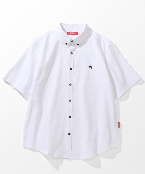 Healthknit(ヘルスニット)の「【Healthknit/ヘルスニット】オックスフォード ボタンダウン ワンポイント ショートスリーブシャツ(シャツ/ブラウス・メンズ・ホワイト/ライトグレー/サックスブルー・L/M/XL)」の4枚目の写真
