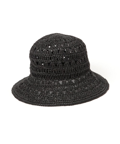 LAKOLE（ラコレ）の「透かしペーパーMIXハット / 100136（ハット・レディース・ベージュ/ブラック/ブルー・FREE）」の4枚目の写真