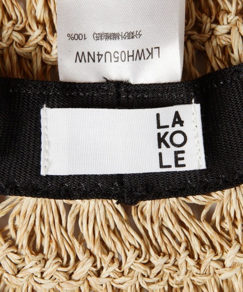 LAKOLE（ラコレ）の「透かしペーパーMIXハット / 100136（ハット・レディース・ベージュ/ブラック/ブルー・FREE）」の14枚目の写真