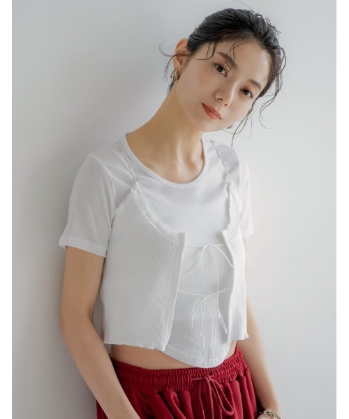 セール】[森カンナさん着用][2024 SUMMER COLLECTION]レースネック