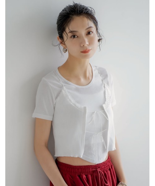 セール】[森カンナさん着用][2024 SUMMER COLLECTION]レースネック