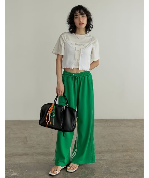 Re:EDIT(リエディ)の「レースネックリボンキャミソール(キャミソール・レディース・ブラック/ホワイト・MEDIUM/LARGE)」の13枚目の写真