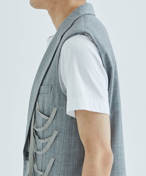 MASU(エムエーエスユー)の「【MASU/エムエーエスユー】BONE TAILORED VEST(ベスト・メンズ・その他17/グレー・46/44)」の4枚目の写真