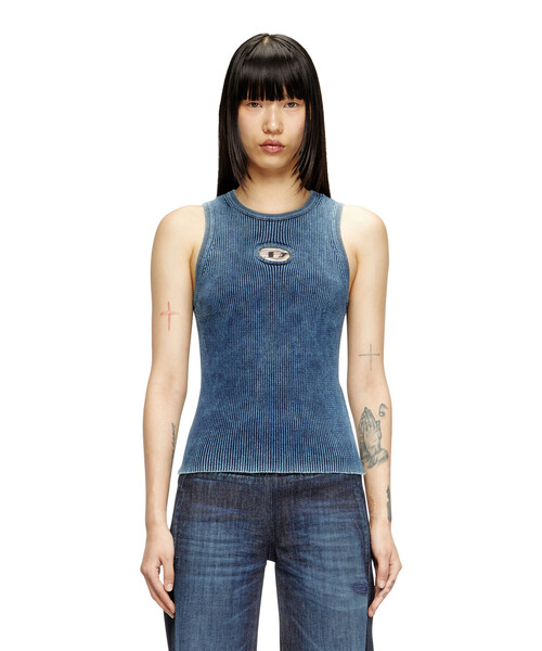 DIESEL（ディーゼル）の「レディース ニット ノースリーブ（ニット/セーター・レディース・ブルー・SMALL/MEDIUM/LARGE/X-SMALL）」の5枚目の写真