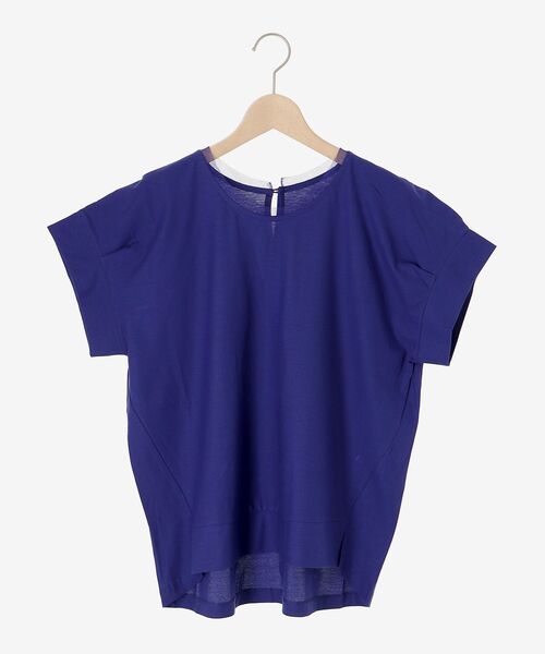 le.coeur blanc(ルクールブラン)の「シルケットタックスリーブプルオーバー(Tシャツ/カットソー・レディース・オフホワイト/ブルー/カーキオリーブ/ブラック・38)」の16枚目の写真