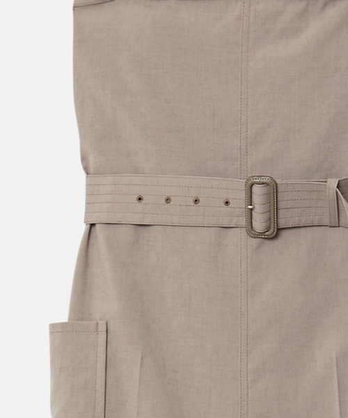 LE CIEL BLEU(ルシェルブルー)の「ベルテッドサファリジャンプスーツ / Belted Safari Jumpsuit(サロペット/オーバーオール・レディース・ベージュ/ブラック・36/38)」の22枚目の写真