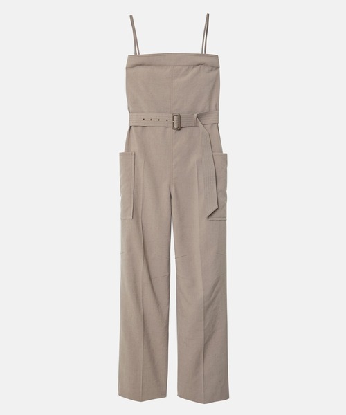 LE CIEL BLEU(ルシェルブルー)の「ベルテッドサファリジャンプスーツ / Belted Safari Jumpsuit(サロペット/オーバーオール・レディース・ベージュ/ブラック・36/38)」の20枚目の写真