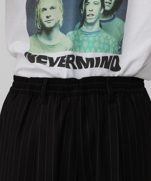 RAGEBLUE（レイジブルー）の「ストライプタックワイドスラックス/イージーパンツ（スラックス・メンズ・ネイビー/ブラック・MEDIUM/LARGE）」の15枚目の写真