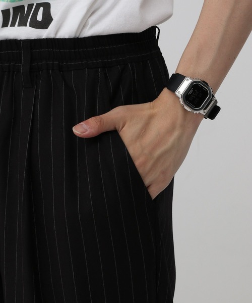 RAGEBLUE（レイジブルー）の「ストライプタックワイドスラックス/イージーパンツ（スラックス・メンズ・ネイビー/ブラック・MEDIUM/LARGE）」の14枚目の写真