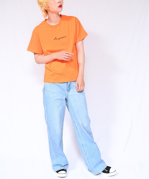 Alite cloth(アリーテクロス)の「ロゴTシャツ Acceptance(Tシャツ/カットソー・レディース・ブラック/ホワイト/ベージュ/グレー/オレンジ/ピンク/ブルー/グリーン・FREE)」の15枚目の写真