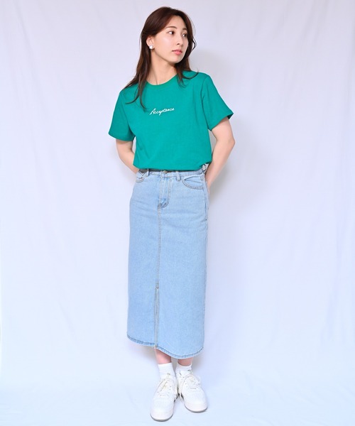Alite cloth(アリーテクロス)の「ロゴTシャツ Acceptance(Tシャツ/カットソー・レディース・ブラック/ホワイト/ベージュ/グレー/オレンジ/ピンク/ブルー/グリーン・FREE)」の12枚目の写真
