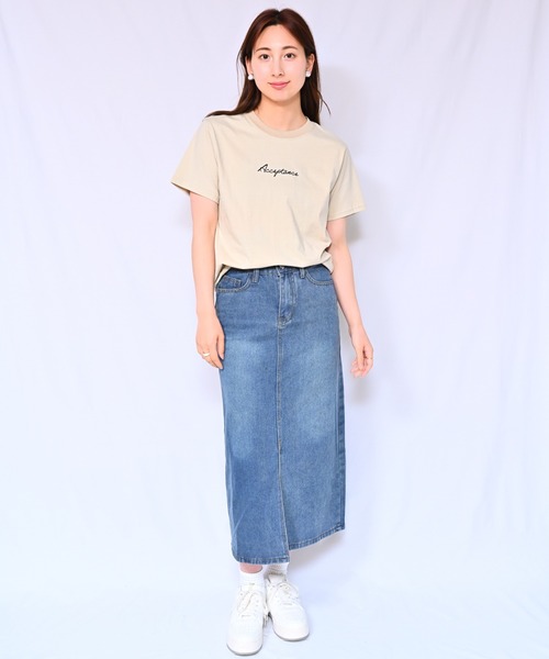 Alite cloth(アリーテクロス)の「ロゴTシャツ Acceptance(Tシャツ/カットソー・レディース・ブラック/ホワイト/ベージュ/グレー/オレンジ/ピンク/ブルー/グリーン・FREE)」の21枚目の写真
