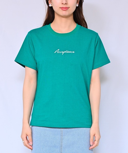 Alite cloth(アリーテクロス)の「ロゴTシャツ Acceptance(Tシャツ/カットソー・レディース・ブラック/ホワイト/ベージュ/グレー/オレンジ/ピンク/ブルー/グリーン・FREE)」の19枚目の写真