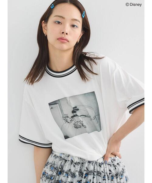 セール】オズワルド/ラインフォト半袖TEE（Tシャツ/カットソー 