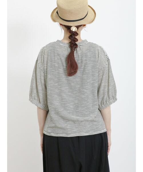 Samansa Mos2（サマンサ モスモス）の「胸元花柄テープ刺繍カットソー（Tシャツ/カットソー・レディース・ブラック/チャコールグレー/オフホワイト・F）」の16枚目の写真