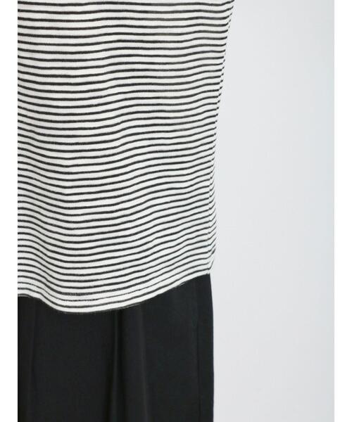 Samansa Mos2（サマンサ モスモス）の「胸元花柄テープ刺繍カットソー（Tシャツ/カットソー・レディース・ブラック/チャコールグレー/オフホワイト・F）」の11枚目の写真