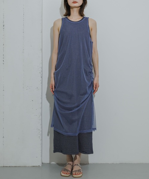 SENSE OF PLACE by URBAN RESEARCH（センスオブプレイスバイアーバンリサーチ）の「2WAYチュールレイヤードカットワンピース（ワンピース・レディース・ブラック/イエロー/ブルー系その他・ONE）」の15枚目の写真