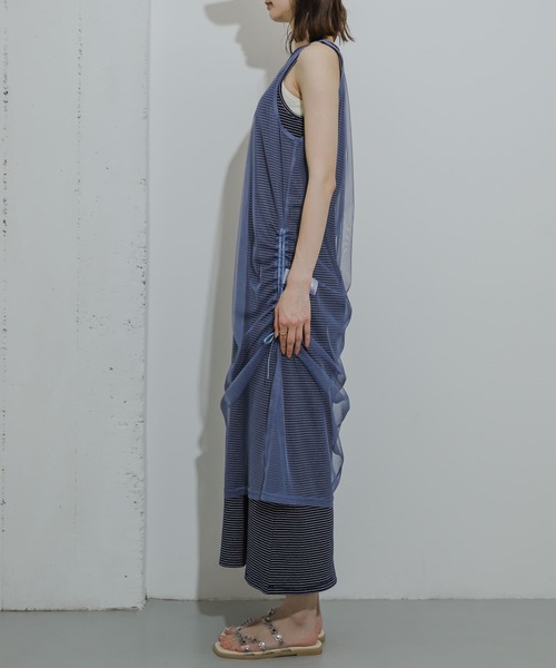 SENSE OF PLACE by URBAN RESEARCH（センスオブプレイスバイアーバンリサーチ）の「2WAYチュールレイヤードカットワンピース（ワンピース・レディース・ブラック/イエロー/ブルー系その他・ONE）」の16枚目の写真