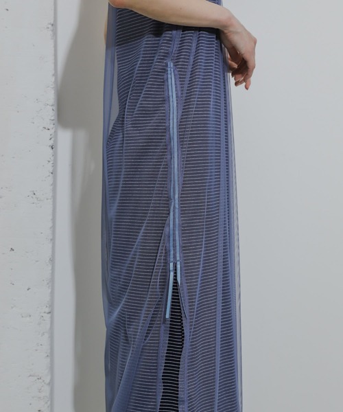 SENSE OF PLACE by URBAN RESEARCH（センスオブプレイスバイアーバンリサーチ）の「2WAYチュールレイヤードカットワンピース（ワンピース・レディース・ブラック/イエロー/ブルー系その他・ONE）」の19枚目の写真