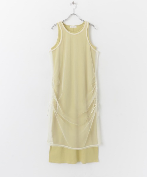 SENSE OF PLACE by URBAN RESEARCH（センスオブプレイスバイアーバンリサーチ）の「2WAYチュールレイヤードカットワンピース（ワンピース・レディース・ブラック/イエロー/ブルー系その他・ONE）」の20枚目の写真