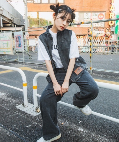 WudgeBoy（ワッジボーイ）の「chemical wash pants（その他パンツ・レディース・カーキ/ブラウン/ブラック・SMALL/MEDIUM/LARGE）」の2枚目の写真