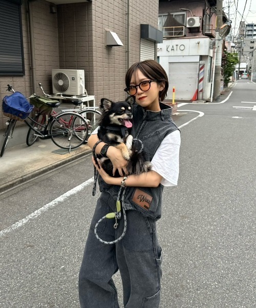 WudgeBoy（ワッジボーイ）の「chemical wash pants（その他パンツ・レディース・カーキ/ブラウン/ブラック・SMALL/MEDIUM/LARGE）」の5枚目の写真