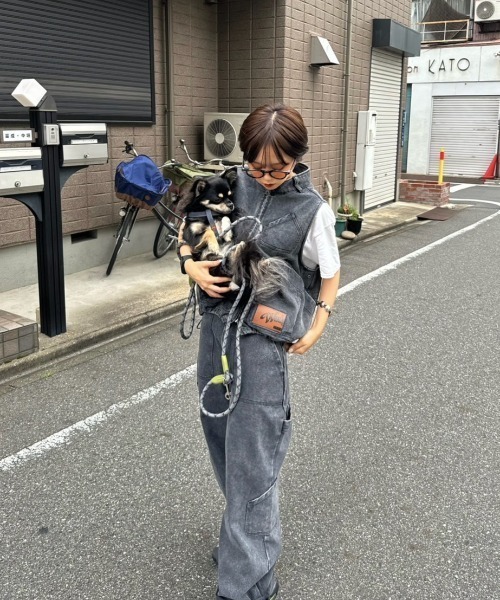 WudgeBoy（ワッジボーイ）の「chemical wash pants（その他パンツ・レディース・カーキ/ブラウン/ブラック・SMALL/MEDIUM/LARGE）」の4枚目の写真