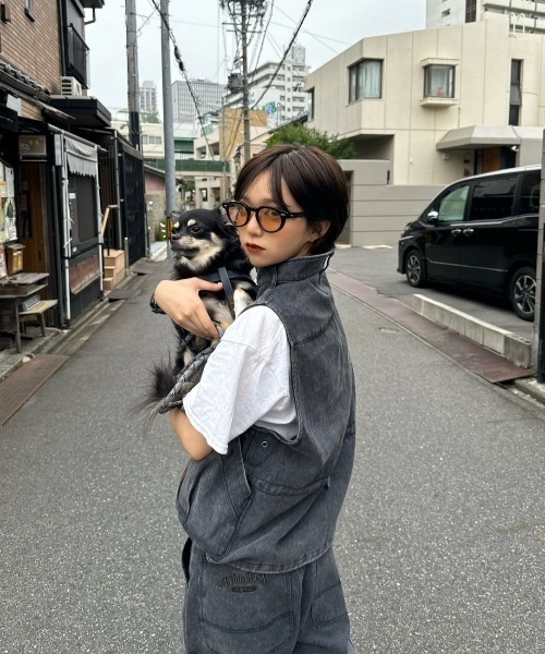WudgeBoy（ワッジボーイ）の「chemical wash pants（その他パンツ・レディース・カーキ/ブラウン/ブラック・SMALL/MEDIUM/LARGE）」の7枚目の写真