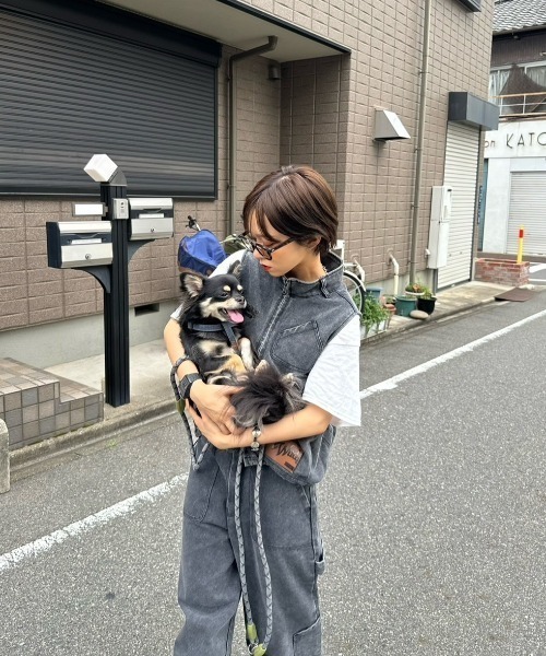 WudgeBoy（ワッジボーイ）の「chemical wash pants（その他パンツ・レディース・カーキ/ブラウン/ブラック・SMALL/MEDIUM/LARGE）」の9枚目の写真