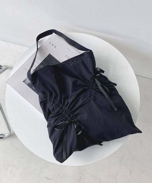 AS KNOW AS plus（アズノゥアズプラス）の「ドロストリボンショルダーバッグ 【ZOZOTOWN限定アイテム】（ショルダーバッグ・レディース・ブラック系/ブラック/ベビーピンク/ブルー/シルバー・FREE）」の6枚目の写真