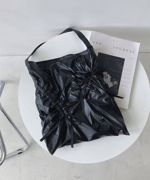 AS KNOW AS plus（アズノゥアズプラス）の「ドロストリボンショルダーバッグ 【ZOZOTOWN限定アイテム】（ショルダーバッグ・レディース・ブラック系/ブラック/ベビーピンク/ブルー/シルバー・FREE）」の12枚目の写真