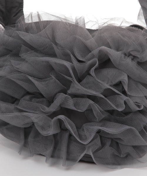 A part by（アパートバイ）の「【WEB限定】2WAYフリルバッグ（ショルダーバッグ・レディース・ブラック/アイボリー/グレー・FREE）」の22枚目の写真