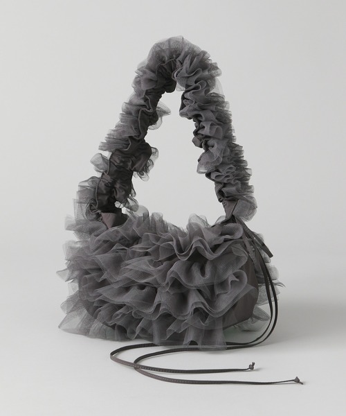 A part by（アパートバイ）の「【WEB限定】2WAYフリルバッグ（ショルダーバッグ・レディース・ブラック/アイボリー/グレー・FREE）」の20枚目の写真