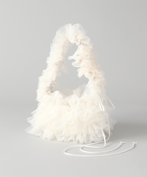 A part by（アパートバイ）の「【WEB限定】2WAYフリルバッグ（ショルダーバッグ・レディース・ブラック/アイボリー/グレー・FREE）」の17枚目の写真